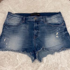Express denim shorts